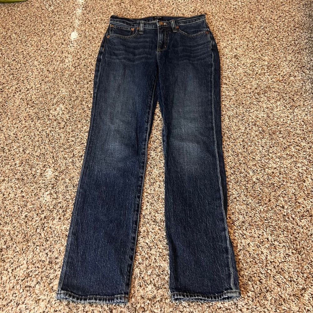 J Crew Slim Boyfriend Jeans Dark Wash Women Size 24 Made in Vietnam